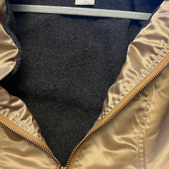 Vintage GUESS JEANS USA Gold Satin Bomber Jacket - Made in Canada - Size S - Picture 11 of 11